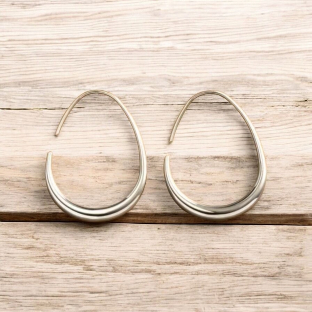 New Teardrop Hoop Earrings